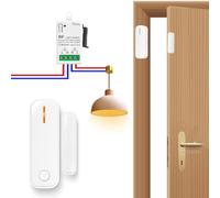 Eunnacop Contrôle de décharge sans fil avec contact magnétique pour fenêtre et récepteur radio pour hotte aspirante, cheminée, interrupteur de contact pour fenêtre