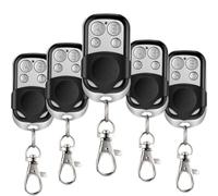 EunnacoTop 433Mhz telecommande Universelle Portail,Kit d'extension de 5 pièces,telecommande de Porte de Garage Duplicateur,Télécommande de Porte-cles pour clonage et Copie Garage électrique
