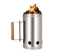 eupdd Démarreur Barbecue: 27×17cm Démarreur de Charbon de Bois | Cheminère pour Barbecue, Rapide et Facile avec Poignée de Sécurité, Idéal pour Camping et Grillades en Plein Air