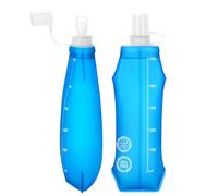Euqvunn 2 Pièces Gourde Souple - TPU Sans BPA, 500 ML Flasque Running d'Eau Réutilisable - Anti-Poussière et Anti-Fuite, pour Sacs d'Hydratation, Course à Pied, Randonnée, Camping, Cyclisme, Voyage