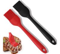 Euqvunn 2Pcs Pinceau Cuisine Silicone, Résistant à la Chaleur Pinceau Cuisine, BPA-Free Pinceau Pâtisserie Antiadhésif, Pinceau Alimentaire Pâtisserie, Barbecue, Cuisine & Grillade, Pinceau de Cuisine