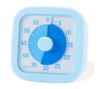 Euqvunn Minuteur Visuel Enfant, 60 Minutes Visual Timer pour Enfants et Adultes, Minuteur Visuel Timer Enfant avec Fonction Silencieuse pour Cuisine École Bureau, Bleu