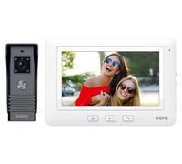 EURA'' portier vidéo VDP-45A3 ''ALPHA'' blanc couleur 7'' soutien 1 entrée A31A145c