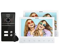 EURA VDP-80C5 Interphone vidéo 4 Fils 2 x 7 Pouces écran Couleur 2 entrées cryptage FHD RFID 1080p Wiess
