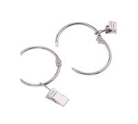 EURDFHY Crochet Rideau Pack de 12/24 Anneaux Rideau Douche en métal for Salle Bain(38mm 12pcs)