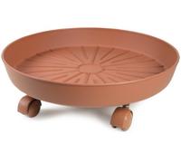 EURO 3 PLAST Soucoupe en Terre Cuite à roulettes Cm 42 Mobilier d'extérieur