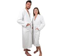 EURO DECO Peignoir de Bain Unisexe avec Serviette de Tête 50x90 cm - S, M, L, XL - Sortie de Bain Absorbante en Éponge Douce, Col Châle - 100% Coton 450g/m² OEKO-TEX®
