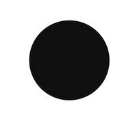 Euro Tische Plaque de Protection Ronde en Verre trempé Ø 50 cm - Disponible en Noir, Blanc et Transparent - Plaque Pare-étincelles Robuste pour poêles à Bois et cheminées (Noir)
