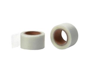 EURO VANADIUM Adhésif fibre de verre - Lot de 2 rouleaux 10 m x 5 cm | Lot de 2 rouleaux de 10 m x 5 cm en adhésif fibre de verre blanc, idéal pour renforcer et réparer fissures et trous