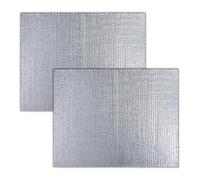 EURO VANADIUM Plaques isolantes réflecteur de chaleur 60 x 60 cm - 2 pièces | Lot de 2 plaques isolantes 60 x 60 cm en aluminium avec bulles ignifugées - Réflecteur de chaleur pour radiateur
