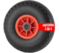 EURO VANADIUM - Roue Diable, 26 x 8,5 cm - Roue Diable Increvable - Roue pour Chariot de Jardin - Axe Central 2 cm - Roue Chariot Remorque de Transport, Profilée Tout Terrain - Solide et Durable