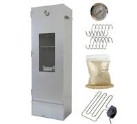 Eurocatch Ensemble fumoir - Big One - Hauteur 120cm - avec spirale électrique - Thermostat - incl. Moïte de fumée 4 litres