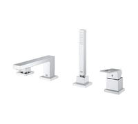 Grohe Eurocube - Mitigeur de baignoire sur bord de baignoire, 4 trous, chrome 19897001