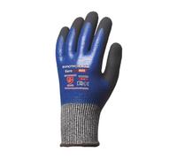 EuroCut N555 Gant anti-coupure tricoté double enduction bleu/noir T7