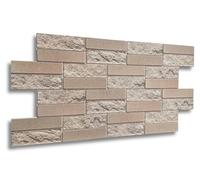 EURODECO | Panneaux muraux Décoratifs 3D 4 m² aspect pierre, 10 pièces, panneaux muraux, revêtement mural, panneaux de plafond, revêtement PVC, carrelage imitation tatouage mural