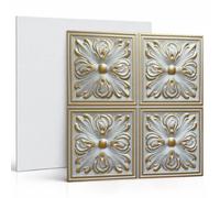 Eurodeco Retro Vintage Panneaux 3D en souple polystyrène XPS PS, panneau de plafond 50x50cm, décors muraux, revêtement, de 2-3 mm d'épaisseur