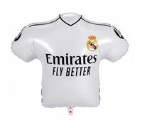 EuroFiestas, Ballon Anniversaire Foil Real Madrid, Décoration Anniversaire Football Pour Enfant, Accessoire Fête Foot, Table Supporter Et Goûter De Fête (60x57 cm)