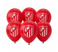 EuroFiestas, Ballons Anniversaire Enfant Atlético de Madrid, 6 Unités | Décoration Anniversaire Atlético de Madrid, Lot de Ballons pour Fêtes de Football