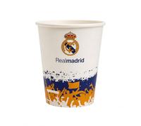 EuroFiestas, Gobelets Real Madrid En Papier, 8 Pièces, Décoration Anniversaire Football, Vaisselle Jetable Pour Fête Enfant, Table De Fête Supporter (Fan)