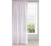 Eurofirany ARGEA Rideau Voilage à Galon Fronceur - 1 pièce. Semi-Transparent Rideau, Draperies, Décorations d'intérieur de Fenêtre de Salon, Chambre, Cuisine, 140x270 cm, Rose