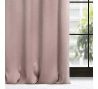 Eurofirany Carlo Rideau Occultant Extra Long avec Œillets - 1 Unité, Lourd 340 g/m², Rideau Isolant Thermique, Opaque, Assombrissant, Chambre, Salon, 135x250 cm, Vieux Rose