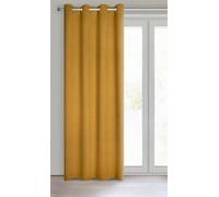 Eurofirany Carlo Rideau Occultant Extra Long avec Œillets - 1 Unité, Lourd 340 g/m², Rideau Isolant Thermique, Opaque, Assombrissant, Chambre, Salon, 135x250 cm, Jaune Miel