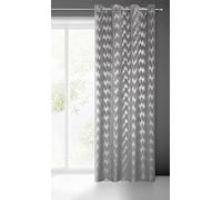 Eurofirany Chill Rideau en Velours Gris avec Motif à Paillettes argentées, œillets, Velours, Opaque, Magnifique, élégant, à Motifs, Moderne, pour Salon, Chambre à Coucher, 140 x 250 cm