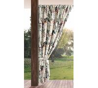 Eurofirany Garden Rideau d'Extérieur à Passe-Tringle, 1 Pièce, Occultant & Imperméable, Protection UV, pour Balcon Terrasse Pergola, 155x200 cm (L x H), Motif Gris
