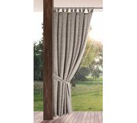 Eurofirany Garden Rideau d'Extérieur à Pattes Auto-agrippantes, 1 Pièce, Occultant & Imperméable, Protection UV, pour Balcon Terrasse Pavillon, 240 x 155 cm, Marron chiné