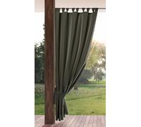 Eurofirany Garden Rideau Extérieur avec Onglet en Haut - 1 pc. Rideau Imperméable, Coupe-Vent, Rideau pour Pergola, Gazebo, Terrasse, Pavillon, 155x200 cm, Graphite