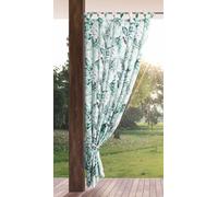 Eurofirany Garden Rideau Extérieur avec Onglet en Haut - 1 pc. Rideau Imperméable, Coupe-Vent, Rideau pour Pergola, Gazebo, Terrasse, Pavillon, 155x200 cm, Imprimé Vert