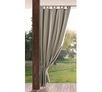 Eurofirany Garden Rideau Extérieur avec Onglet en Haut - 1 pc. Rideau Imperméable, Coupe-Vent, Rideau pour Pergola, Gazebo, Terrasse, Pavillon, 155x240 cm, Cappuccino