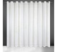 Eurofirany Lucy Rideau en Voile, Blanc, 350x250 cm