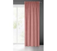 Eurofirany Pierre Rideau en Velours avec Galon Fronceur - 1 pièce. Rideau Occultant Thermiques, Rideau Opaque pour Chambre Salon Salle à Manger, Densité 215 g/m², 140x300 cm, Rose Foncé