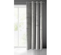 Eurofirany Pierre Rideau en Velours avec Oeillets - 1 pièce. Rideau Occultant Thermiques, Rideau Opaque pour Chambre Salon Salle à Manger, Densité 215 g/m², 140x250 cm, Gris
