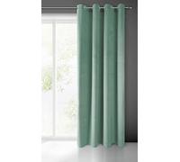 Eurofirany Pierre Rideau en Velours avec Oeillets - 1 pièce. Rideau Occultant Thermiques, Rideau Opaque pour Chambre Salon Salle à Manger, Densité 215 g/m², 140x250 cm, Vert Océan
