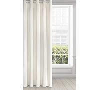 Eurofirany RIA Rideau Velours Doux avec Œillets, 1 Pièce, Occultant Thermique pour Salon et Chambre, 140x250 cm (L x H), Ivoire