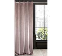 Eurofirany RIA Rideau Velours Doux avec Œillets, 1 Pièce, Occultant Thermique pour Salon et Chambre, 140x250 cm (L x H), Poudre