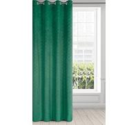 Eurofirany Rideau en Velours avec Motif géométrique et œillets - 1 pièce - Rideau pour Porte de Balcon à Motifs, Aspect Velours - Uni Moelleux - Moder