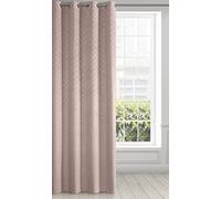 Eurofirany Rideau en Velours avec Motif géométrique et œillets - 1 pièce - Rideau pour Porte de Balcon à Motifs, Aspect Velours - Uni Moelleux - Moder