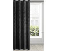 Eurofirany Rideau en Velours avec Motif géométrique et œillets - 1 pièce - Rideau pour Porte de Balcon à Motifs, Aspect Velours - Uni Moelleux - Moder