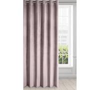 Eurofirany Rideau en Velours avec Oeillets - 1 Panneau, Traitement de Fenêtre Occultant, Rideaux pour Chambre, Cuisine, Salon, Super Doux, 215x270 cm, Rose Clair