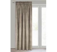 Eurofirany Rideau en Velours avec Ruban Fronceur - 1 Panneau, Traitement de Fenêtre Occultant, Rideaux pour Chambre, Cuisine, Salon, Super Doux, 140x270 cm, Marron/Brun