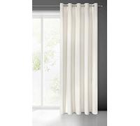 Eurofirany Villa Rideau en Velours Doux avec Oeillets - 1 pièce élégant de qualité supérieure pour Chambre à Coucher, Salon, Velvet, 140x250 cm, Ivoire