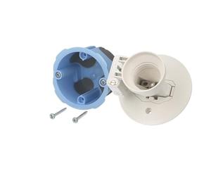 EUR'OHM - KIT APPLIQUE CLOISON SECHE E27 AIR'METIC D 54 AVEC DOUILLE E27 EUR'OHM 53078 - EUR-53078