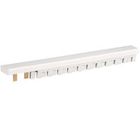EUR'OHM Peigne horizontal 1P+N 13 mod pour connexion rangée disjoncteur avec ID H/B 25-63A alimenté par le bas - Câble gaine et connectique