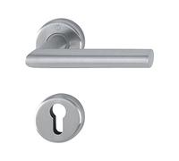 Euroline 124454 Garniture à Rosace Porte Intérieure Utrecht Carre, INOX Mat