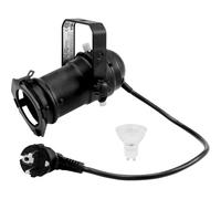 Eurolite 20000559 Lot de mini spots GU10 et ampoule GU10 230 V LED SMD 7 W 3000 K Blanc chaud