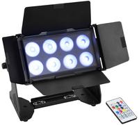 EUROLITE AKKU Multiflood IP 8x10W RGBW Wash CRMX - Projecteurs d’extérieur