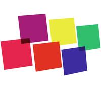 EUROLITE Color-Foil Set 24x24cm, six couleurs - Films de couleur et filtres